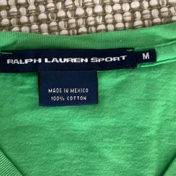 Ralph Lauren Women’s Green V-neck T-Shirt - Picture 2 of 2